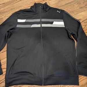 Puma Men's Black Active Track Jacket (XL)